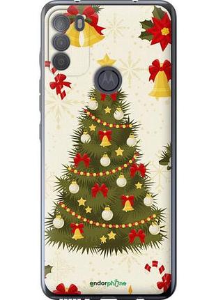 Чехол на motorola g50 новогодняя елка "4198u-2354-10746"