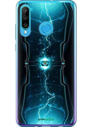 Чехол на huawei p30 lite молнии в цилиндре "120u-1651-10746"