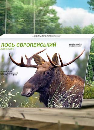 Монета нбу "чорнобиль. відродження. лось європейський" 5 гривень, у буклеті, 2025
