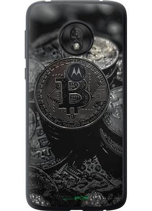Чехол на motorola moto g7 play black bitcoin "6090u-1656-10746"