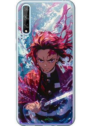 Чехол на huawei p smart s танджиро камадо: клинок рассекающий демонов "6111u-1813-10746"