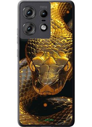 Чехол на motorola edge 50 pro 5g golden snake "6072u-3710-10746"