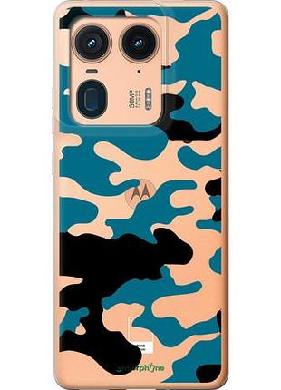 Чехол на motorola moto x50 ultra камуфляж прозрачный фон "4877u-3866-10746"