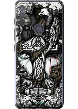 Чехол на motorola g50 тату викинг "4098u-2354-10746"