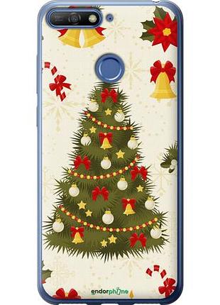 Чехол на huawei honor 7a pro новогодняя елка "4198u-1440-10746"