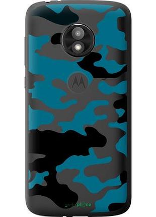 Чехол на motorola moto e5 play камуфляж прозрачный фон "4877u-1429-10746"