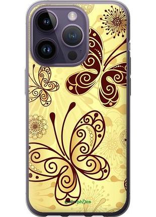 Чохол на iphone 14 pro красиві метелики "4170u-2646-10746"