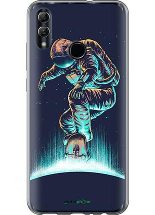 Чехол на huawei honor 10 lite космонавт на скейтборде "4145u-1618-10746"