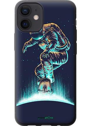 Чехол на iphone 12 mini космонавт на скейтборде "4145u-2071-10746"