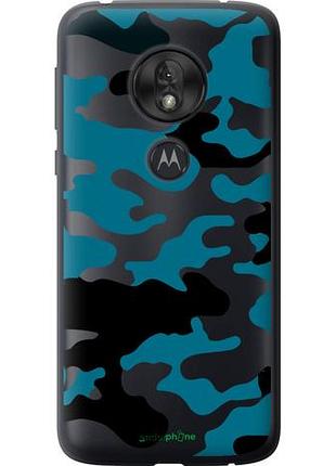 Чехол на motorola moto g7 play камуфляж прозрачный фон "4877u-1656-10746"