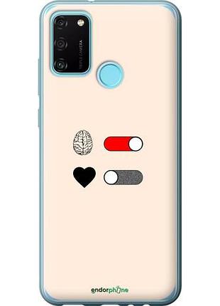 Чехол на huawei honor 9a любовь и ум "4553u-1900-10746"