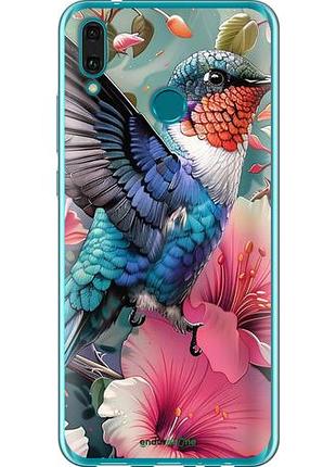Чехол на huawei y9 2019 сказочная колибри "6051u-1602-10746"