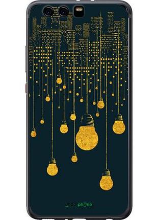 Чехол на huawei p10 plus иллюстрация ночного города "4162u-963-10746"