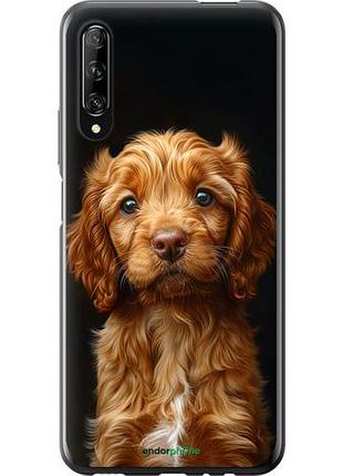 Чехол на huawei p smart pro cocker spaniel на черном фоне "6137u-1906-10746"