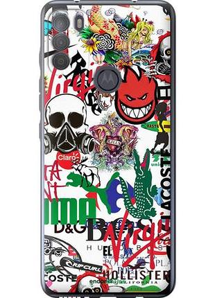 Чехол на motorola g50 many different logos "4022u-2354-10746"