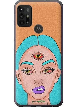 Чехол на motorola moto g20 девушка рисунок "4576u-2461-10746"