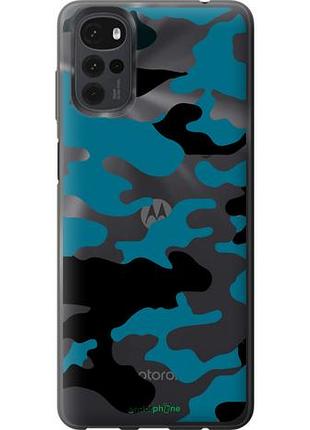 Чехол на motorola g22 камуфляж прозрачный фон "4877u-2681-10746"