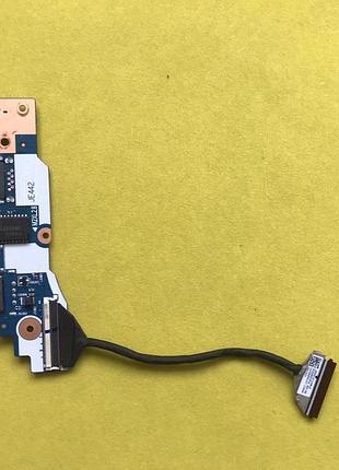 Дод. плата з usb та lan гніздом, кнопка ввімк (le442 ns-e211) для ноутбука lenovo thinkpad e14 gen 4