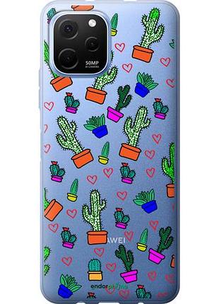 Чехол на huawei nova y61 кактусы 4 "4856u-2983-10746"