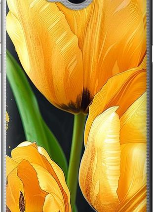 Чехол на huawei y5 2017 желтые тюльпаны "5991u-992-10746"