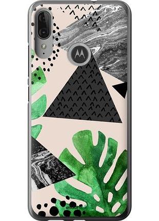 Чехол на motorola moto e6 plus монстера "4304u-1780-10746"