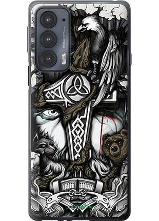 Чехол на motorola edge 20 тату викинг "4098u-2497-10746"