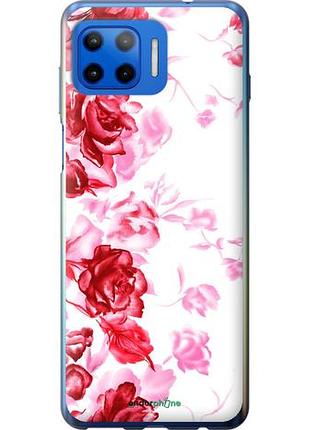 Чехол на motorola moto g plus нарисованные розы "724u-2202-10746"