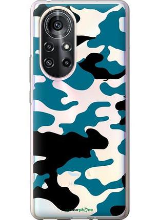 Чохол на huawei nova 8 pro камуфляж прозорий фон "4877u-2246-10746"