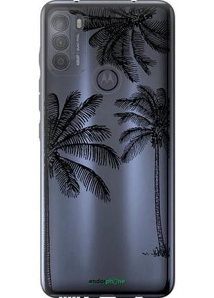 Чехол на motorola g50 пальмы1 "4634u-2354-10746"