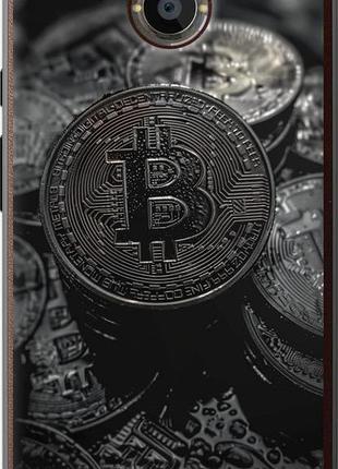 Чехол на motorola moto x2 black bitcoin "6090u-372-10746"