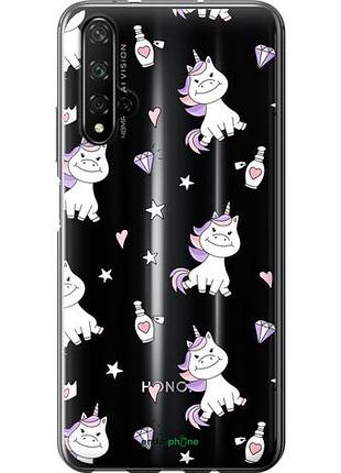 Чехол на huawei honor 20 единорожка v2 "4703u-1697-10746"