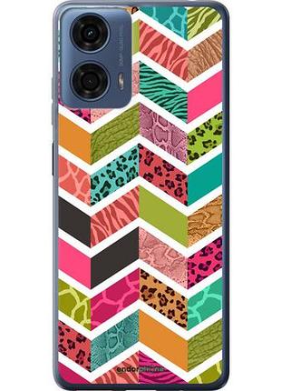 Чехол на motorola moto g24 power шеврон v3 "1058u-3665-10746"