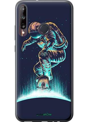 Чехол на huawei p40 lite e космонавт на скейтборде "4145u-1875-10746"
