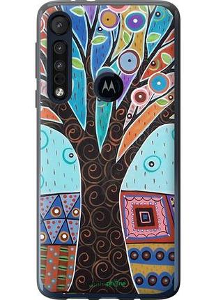 Чехол на motorola one macro арт-дерево "4008u-1812-10746"
