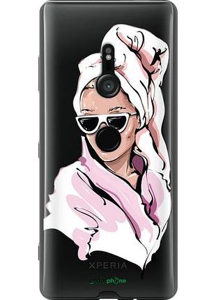 Чохол на sony xperia xz3 h9436 дівчина в окулярах 2"4714u-1540-10746"