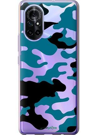 Чехол на huawei nova 8 камуфляж прозрачный фон "4877u-2245-10746"