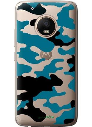 Чохол на motorola moto g5 plus камуфляж прозорий фон "4877u-1038-10746"
