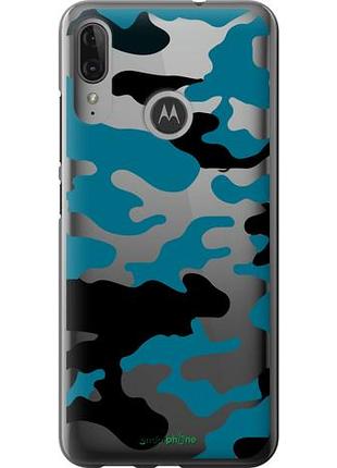 Чохол на motorola moto e6 plus камуфляж прозорий фон "4877u-1780-10746"