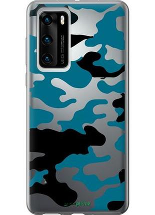 Чохол на huawei p40 камуфляж прозорий фон "4877u-1840-10746"