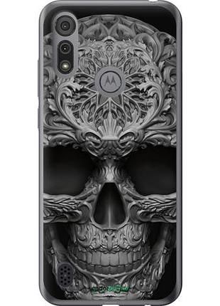 Чехол на motorola e6s skull-ornament "4101u-2001-10746"