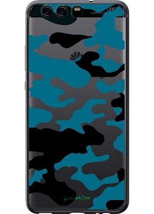 Чехол на huawei p10 камуфляж прозрачный фон "4877u-780-10746"