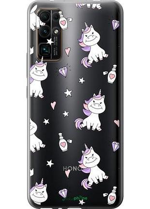 Чехол на huawei honor 30 единорожка v2 "4703u-1921-10746"