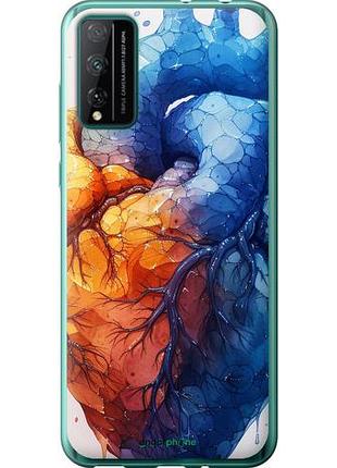 Чехол на huawei honor play 4t pro арт-сердце "6034u-1914-10746"