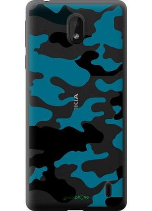 Чохол на nokia 1 plus камуфляж прозорий фон "4877u-1677-10746"