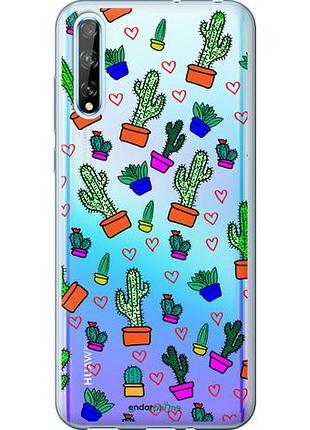 Чехол на huawei p smart s кактусы 4 "4856u-1813-10746"
