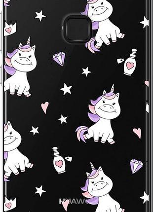 Чехол на huawei p10 lite единорожка v2 "4703u-896-10746"