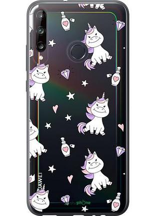 Чехол на huawei p40 lite e единорожка v2 "4703u-1875-10746"