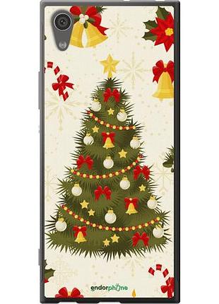 Чехол на sony xperia xa1 g3112 новогодняя елка "4198u-964-10746"