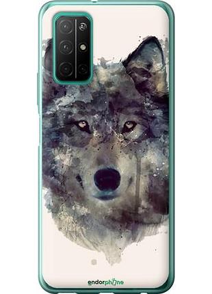Чехол на huawei honor 30s волк-арт "4163u-1897-10746"