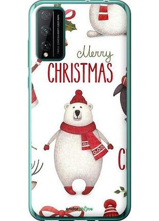 Чехол на huawei honor play 4t pro merry christmas "4106u-1914-10746"